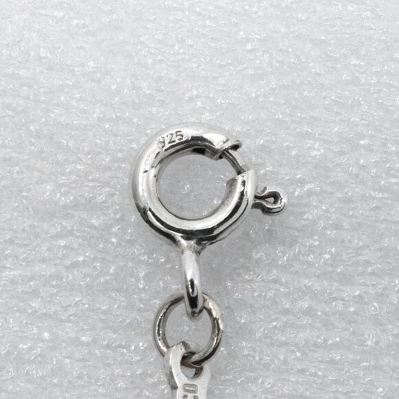 TIFFANY&Co. Open heart Necklace Elsa Peretti Silver925 heart 4.7g Women - Picture 9 of 10